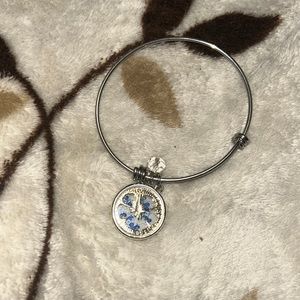 Silver disney stitch bracelet